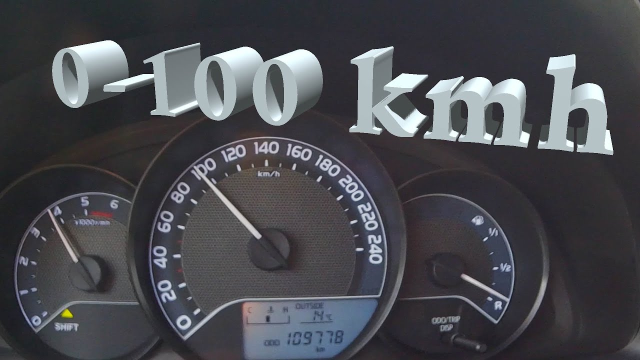 Toyota Auris 1.4 d4d 90 HP || 0-100 km/h, 60-100 km/h 4th Gear, 62-100 km/h 3rd Gear