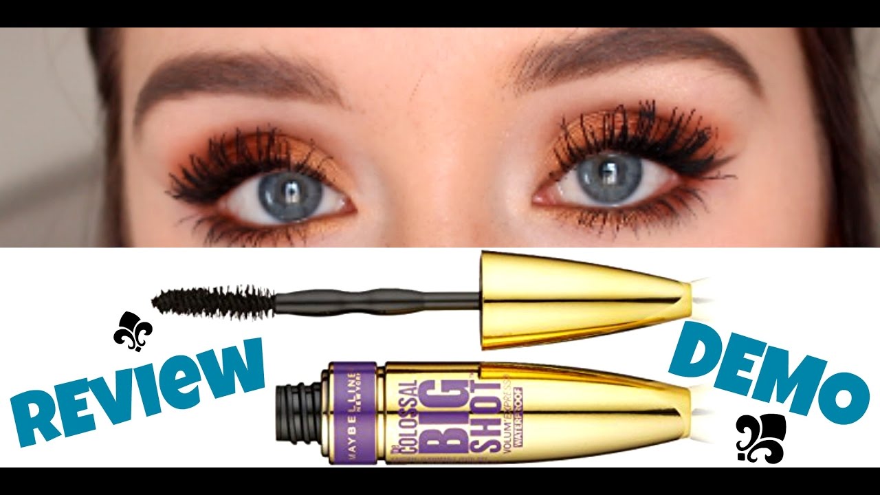 MAYBELLINE COLOSSAL BIG SHOT MASCARA REVIEW + DEMO | Haleigh Amend
