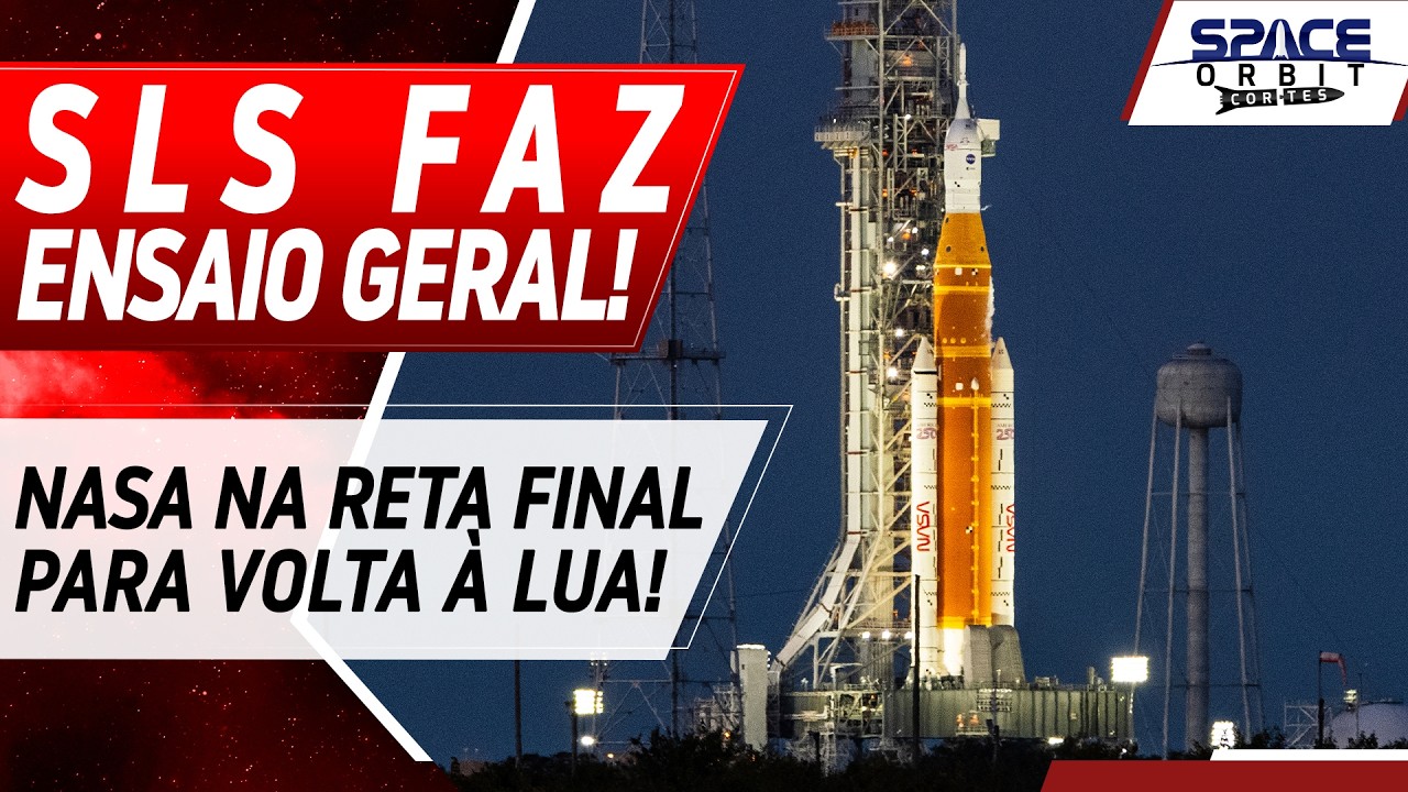 TESTE DO SLS PARA VOO LUNAR COMEÇA!