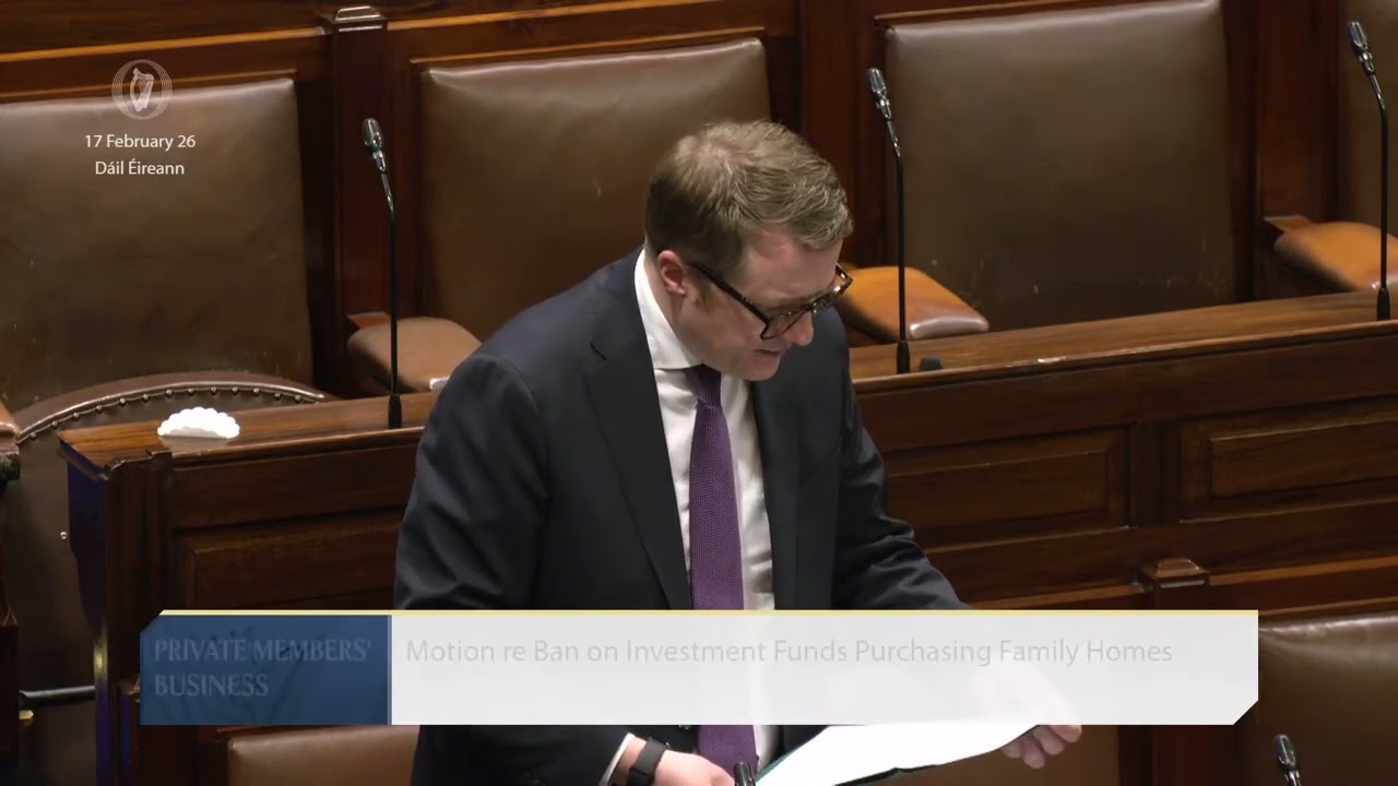 Minister James Browne - speech from 17 Feb 2026