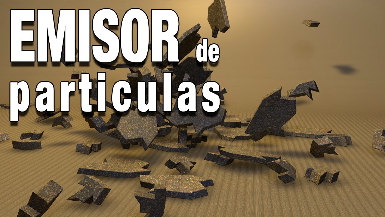Cinema4D: emisor de particulas en escena animada