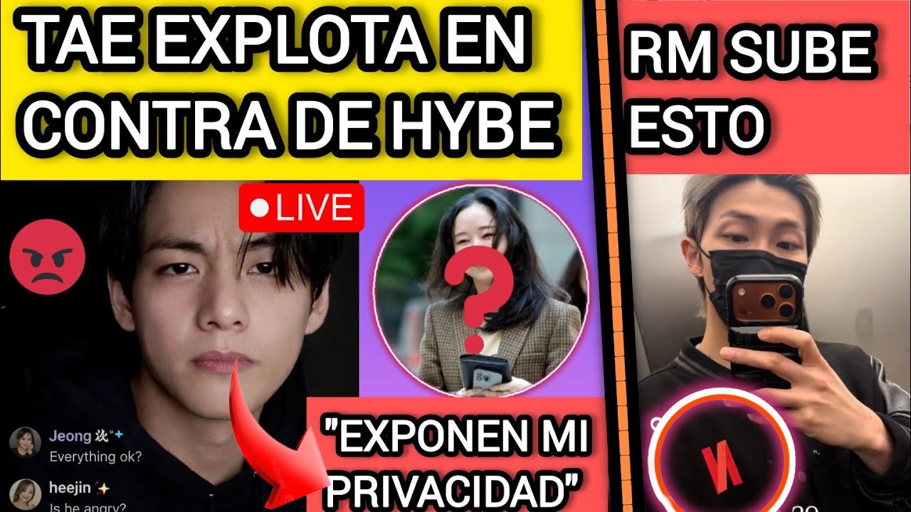 🚨Тэ отвечает Мин Хи Джин и пишет это в Инстаграме😡RM публикует это😭recentbtsnews