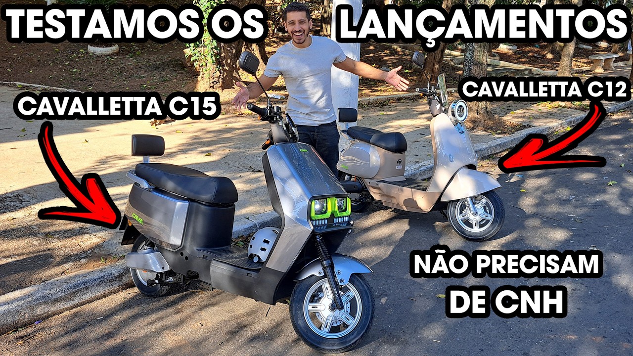 Testamos as novas Cavalletta C12 e C15 | Excelente autonomia, potentes s e não precisam de CNH.