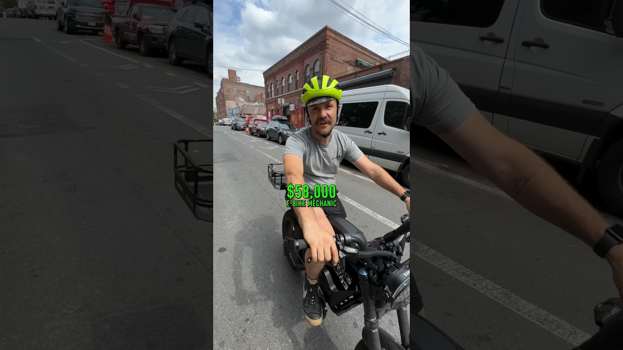 Praca jako mechanik rower&oacute;w elektrycznych przez jeden dzień #szorty #nyc y