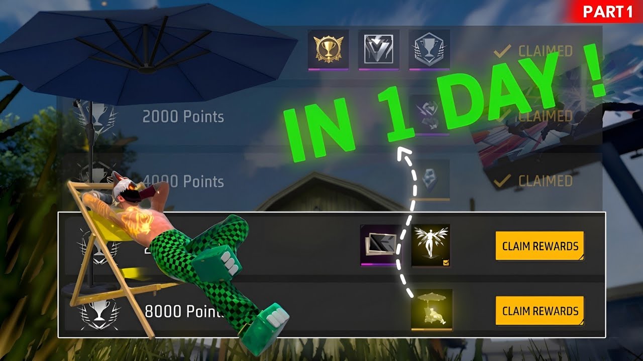 How I Unlocked sunbath emote in 24hrs🤫 Free Fire| How To Complete Hidden Achievement In FF pt.1