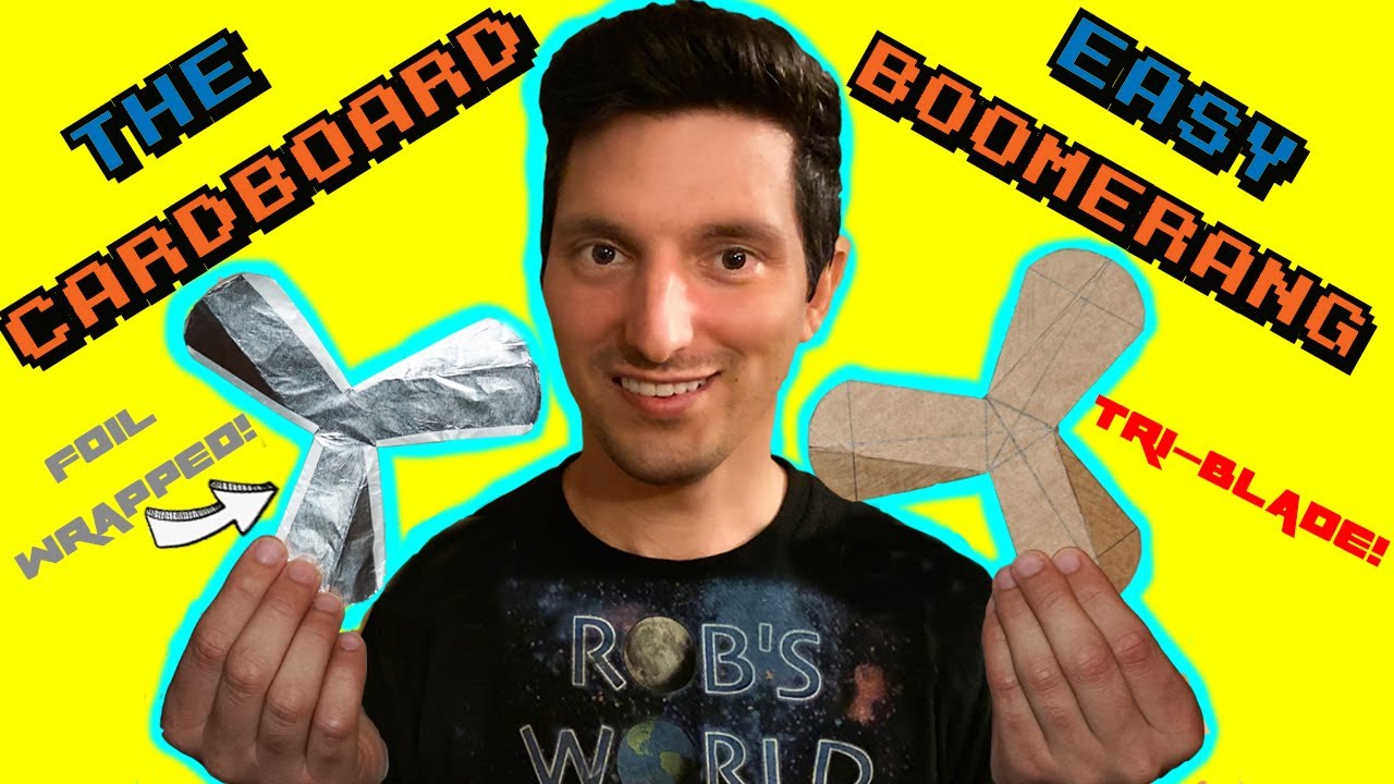 EASY Cardboard Boomerang! (Comes Back to You)