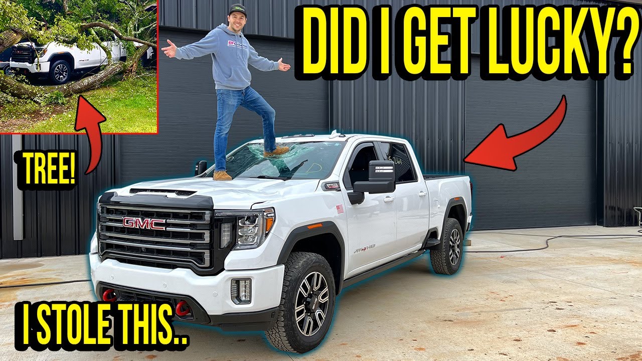 Rebuilding A Wrecked 2021 GMC Duramax With My Dad Part 1