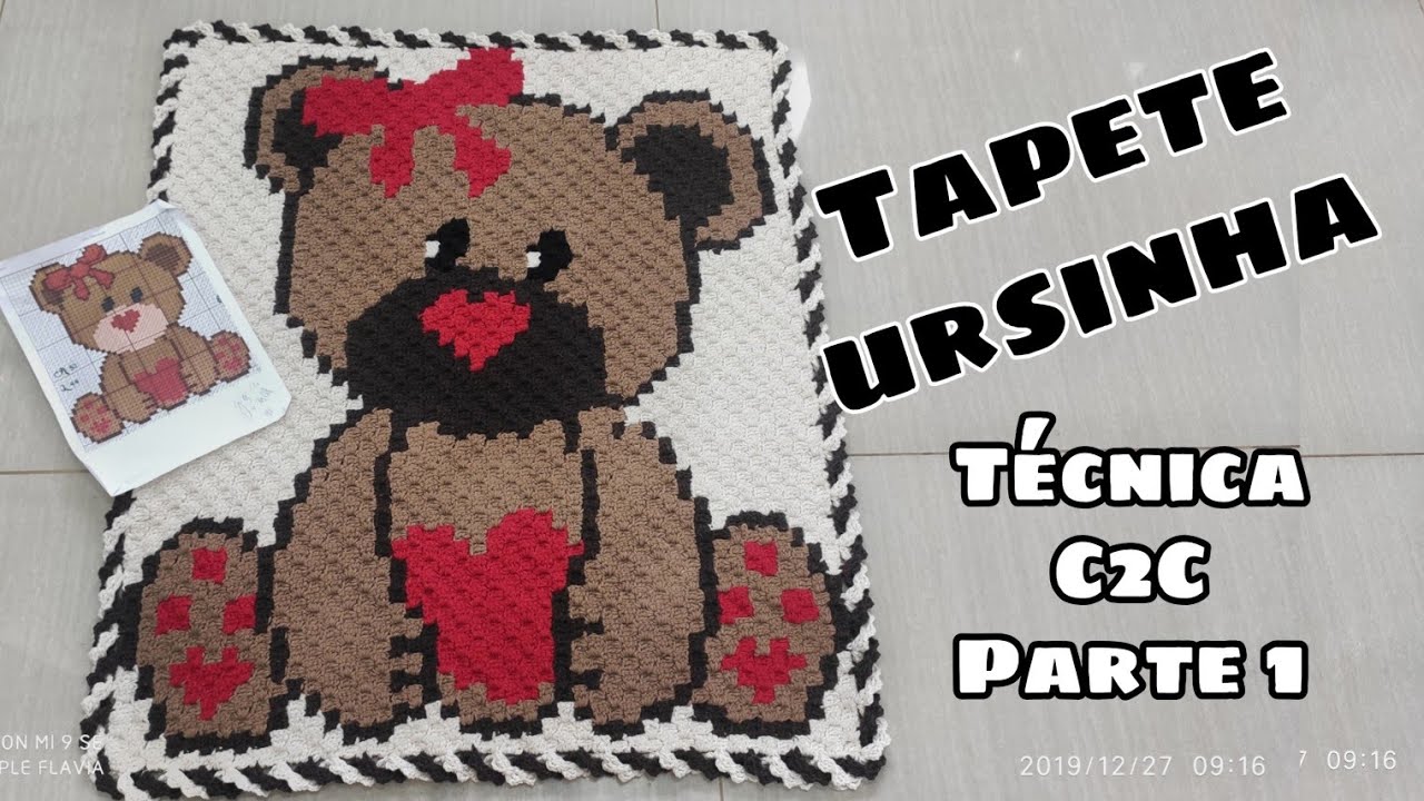 🐻 Tapete Ursinha - Parte 1