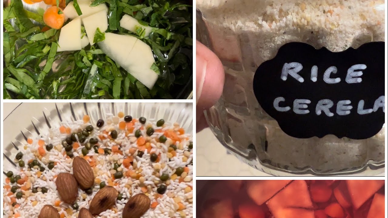 Homemade rice Cerelac & instant oats mix | quick & healthy recipes for 6-7 month baby| intro solids.