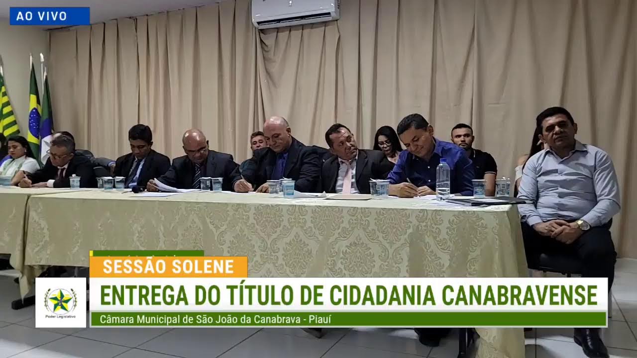 SESSÃO SOLENE - ENTREGA DE TÍTULO DE CIDADANIA CANABRAVENSE 