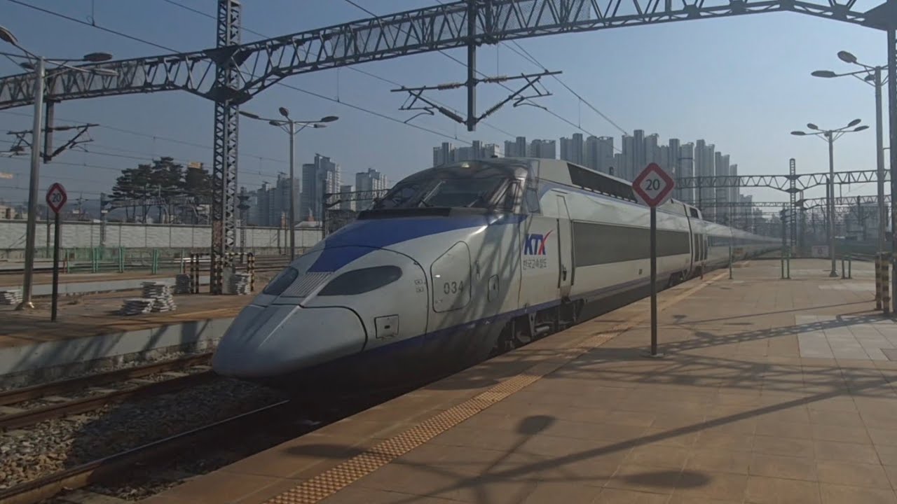 [철도풍경] KORAIL 경부고속선 대전역  #030 부산 → 서울 KTX열차 진입/도착