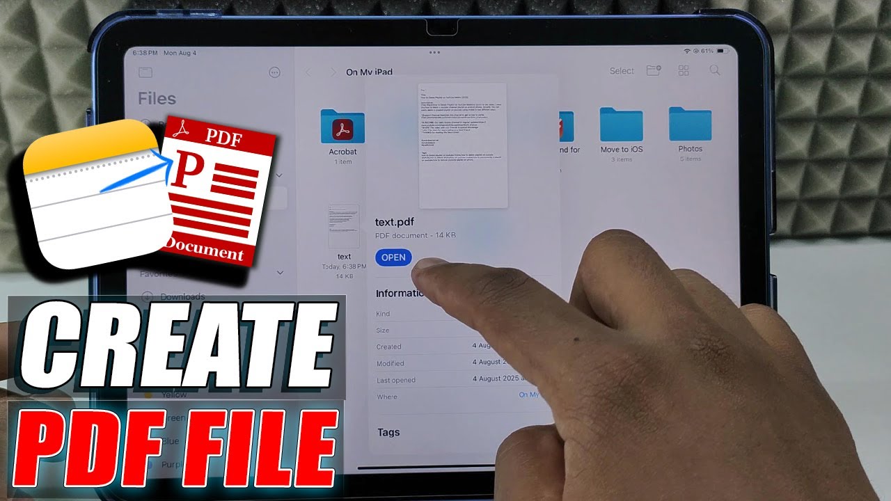 how to make pdf from note/notes app on ipad?