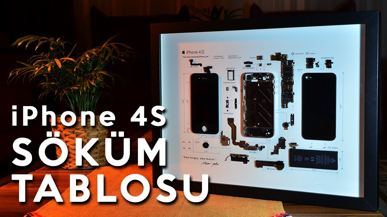 Telefon Söküm Tablosu Nasıl Yapılır? iPhone 4S - Meraklısına! Teardown Template