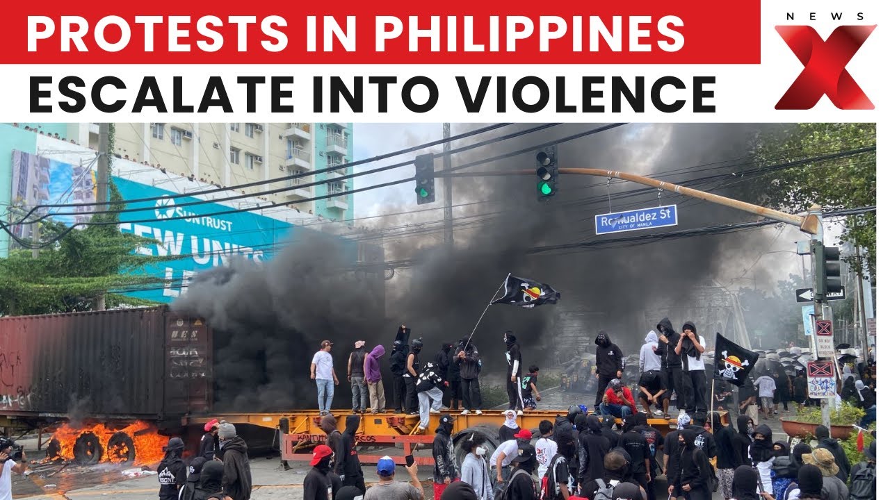 Manila Erupts in Violence as Anti-Corruption Protesters Clash With Riot Police | NewsX