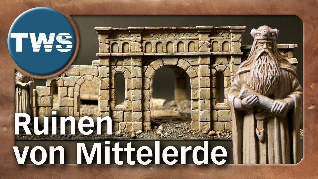 Tutorial: modulare Ruinen von Mittelerde bemalen / Osgiliath (Herr der Ringe, Games Workshop, TWS)