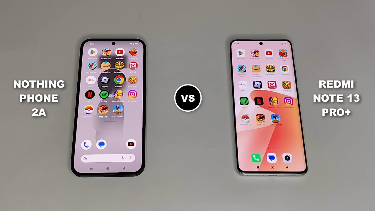 Nothing Phone 2A Vs Redmi Note 13 Pro+ Speed Test