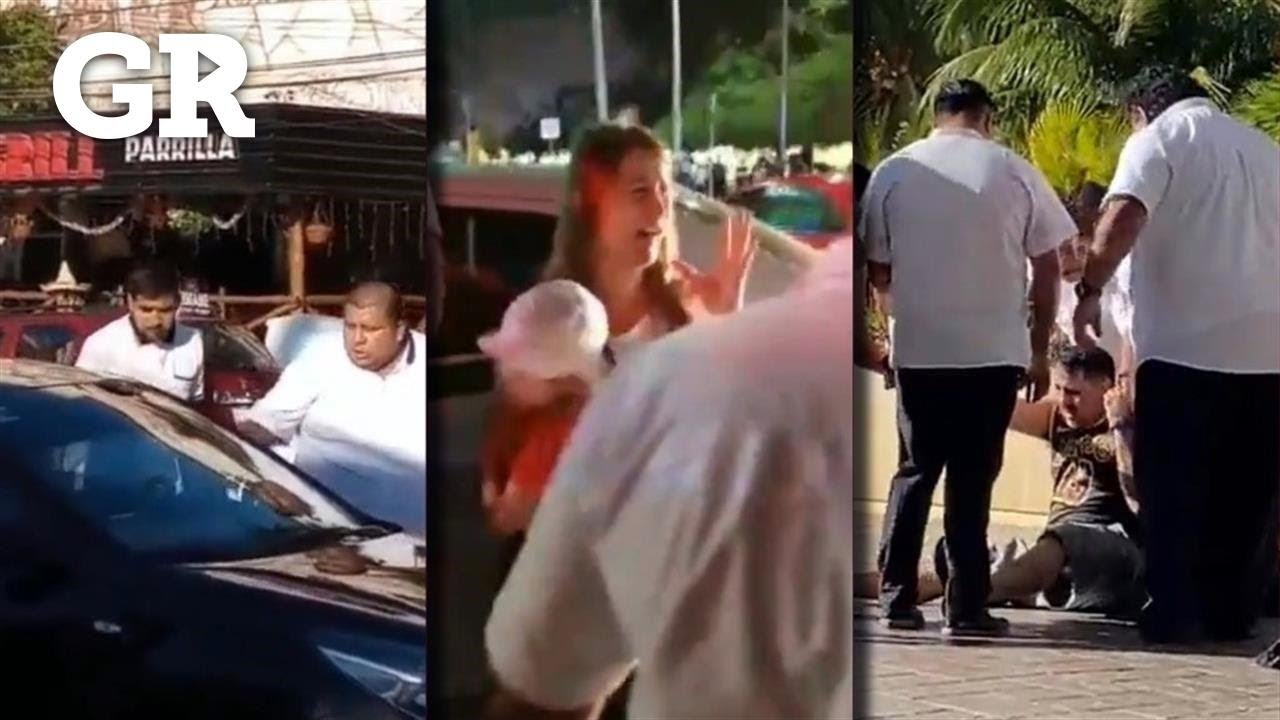 Muestran agresiones de taxistas en Cancún