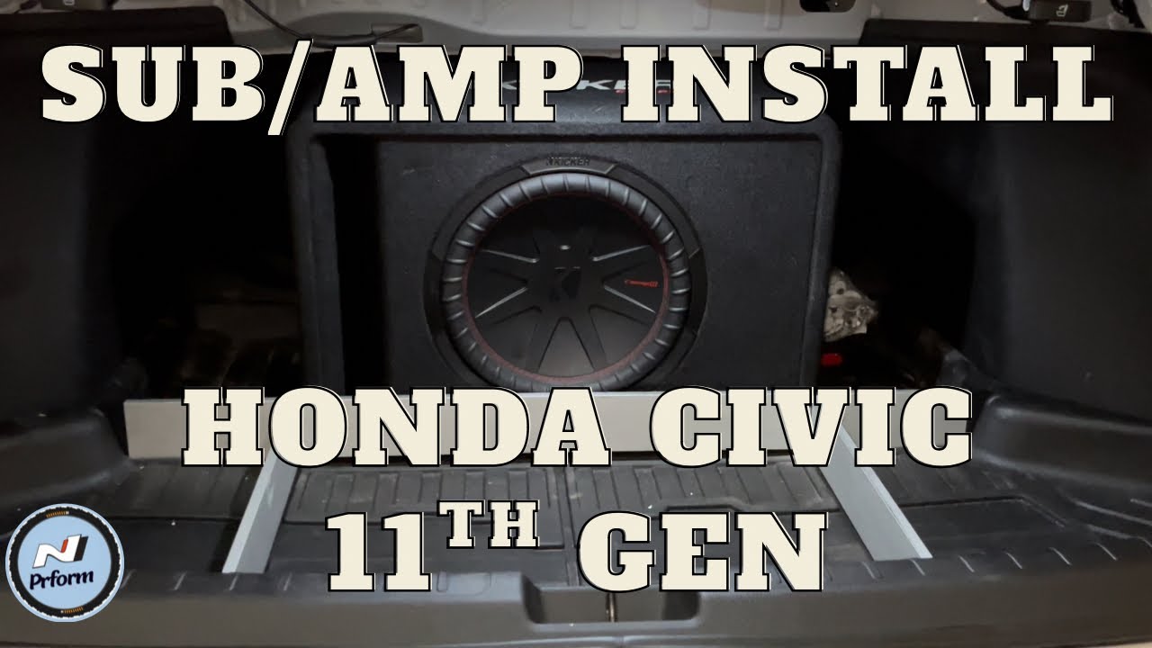 11th Gen 2022-2026 Honda Civic Si w/ Bose Step by Step Subwoofer & Amplifier Install Guide 