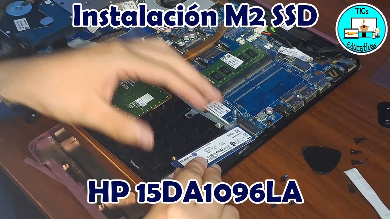 Instalación de un SSD M2 Kingston a la HP 15DA1096LA | Primera Laptop HP que veo con ranura M2
