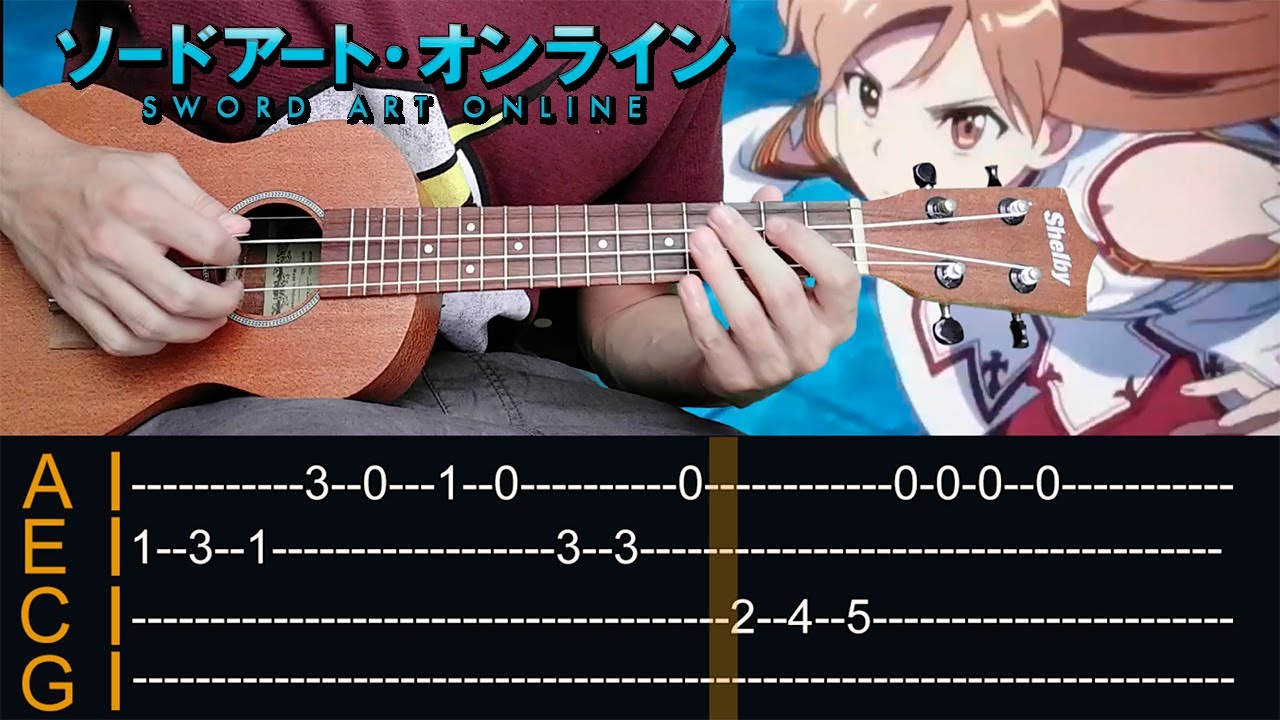 SAO - Crossing field (op.1) no uKulele with TABS