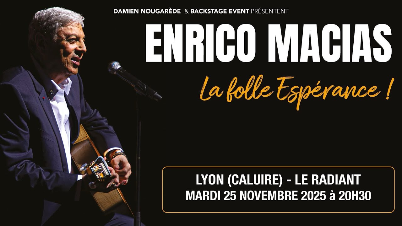 Concert Enrico Macias à Lyon le mardi 25 Novembre 2025