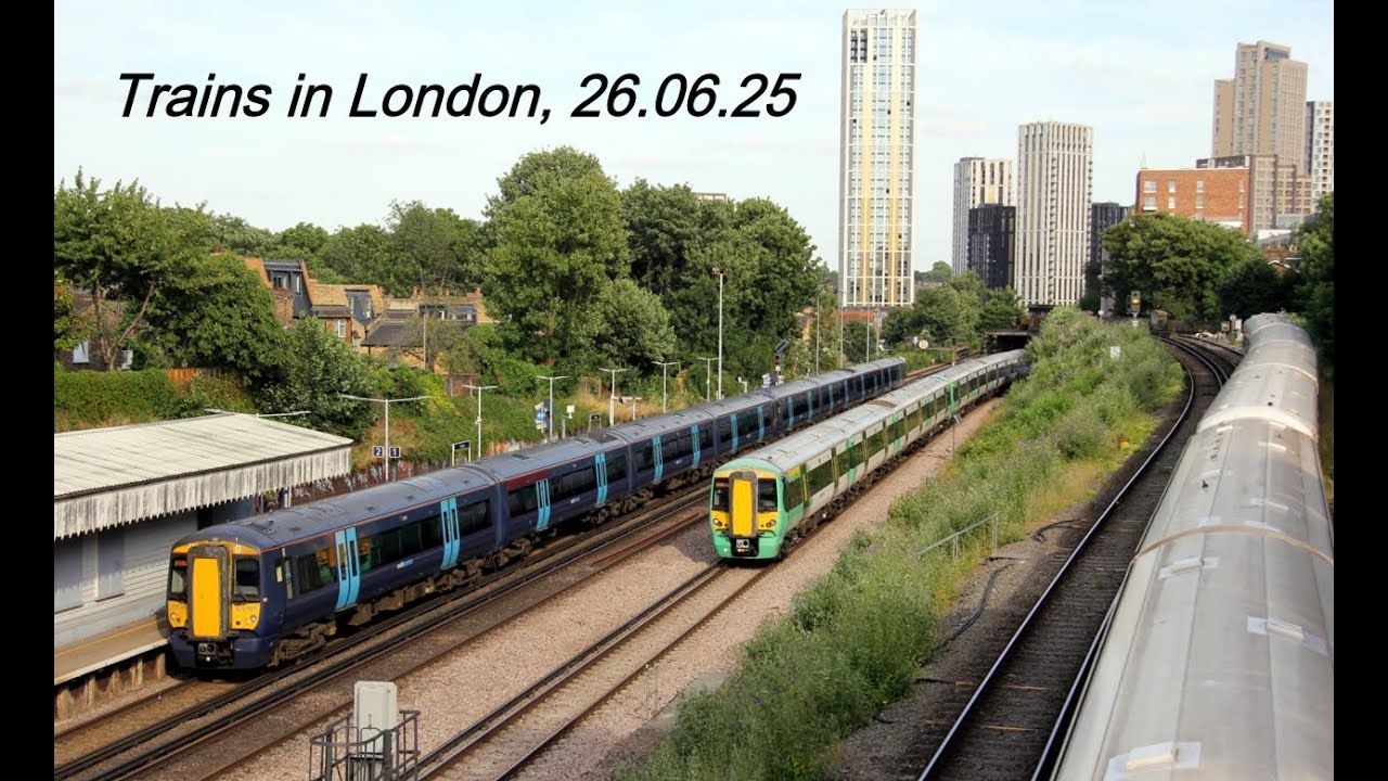 Trains in London, 26th of June 2025