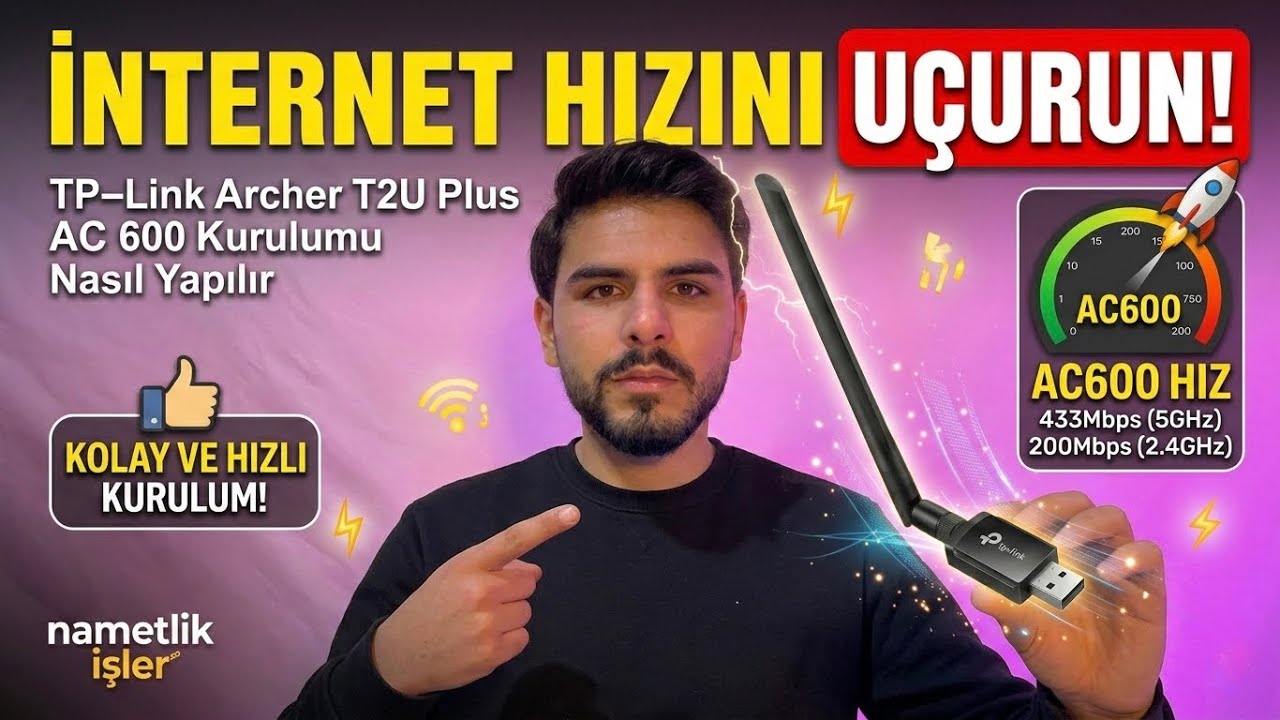 TP-Link Archer T2U Plus AC600 Kurulumu (Driver Y&uuml;kleme ve 5GHz Ayarı)