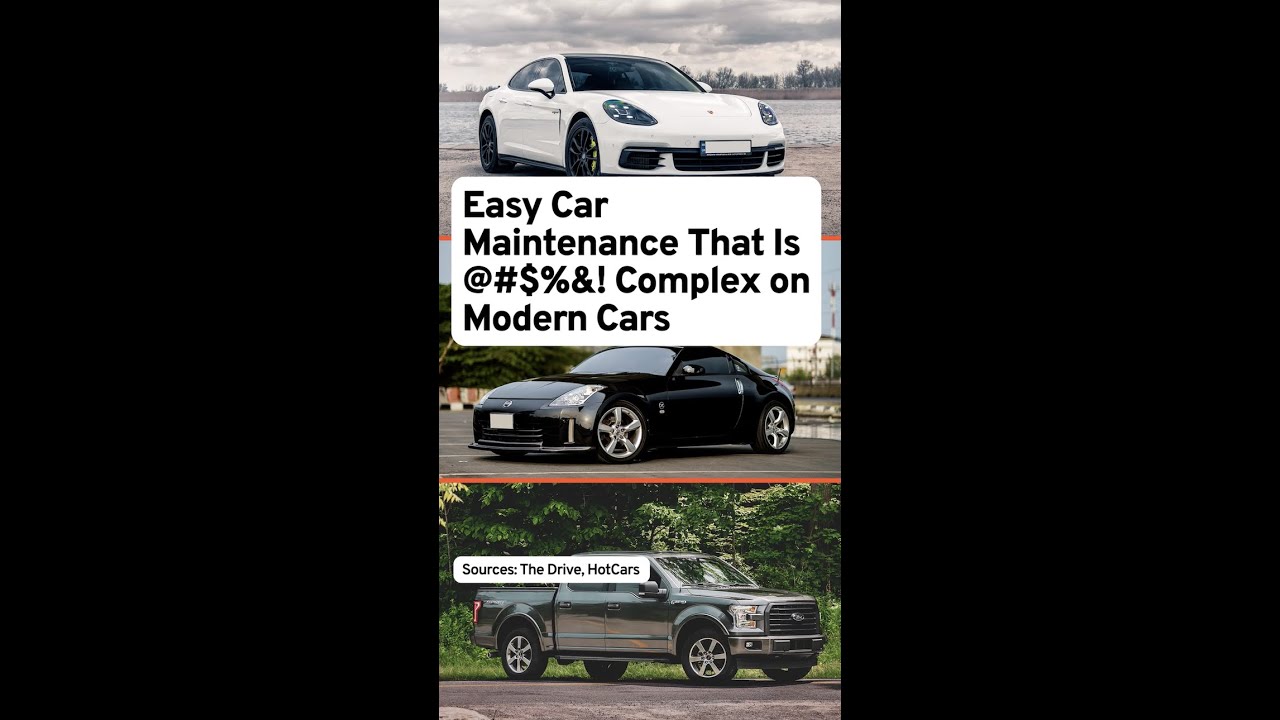 Easy Car Maintenance That Is @#$%! Complex on Modern Cars
