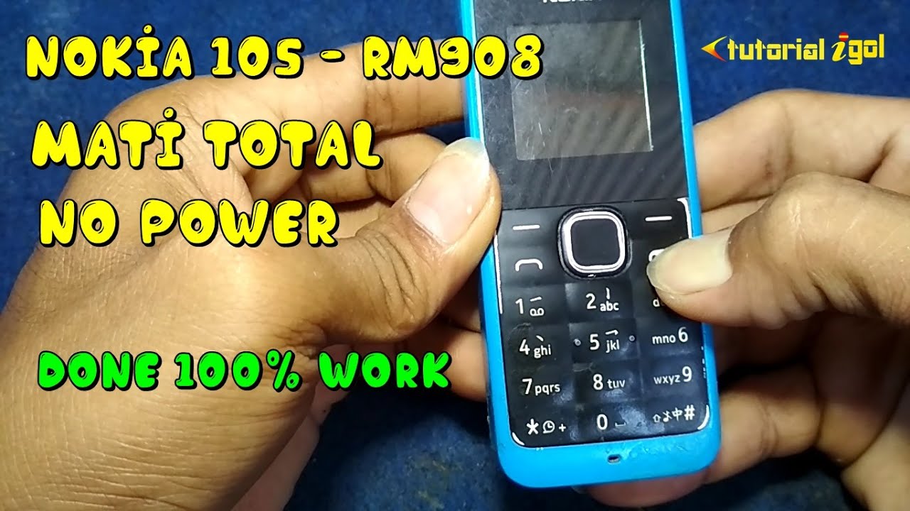 nokia 105 rm908 matot - no power