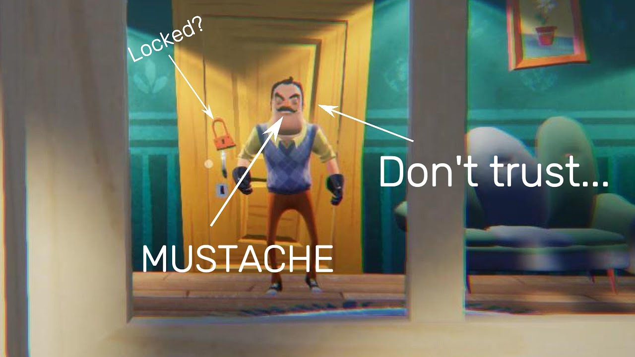 This guy is hiding something... (HelloNeighbor ) 1#