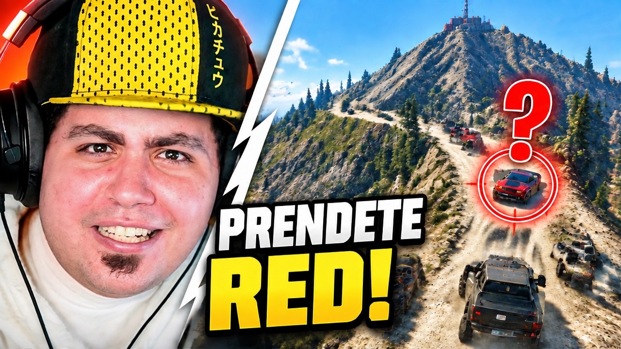 CACCIA A RED CHE DEVE SCALARE IL MONTE CHILLIAD CON MIEI AMICI IN LIVE SU GTA5!!