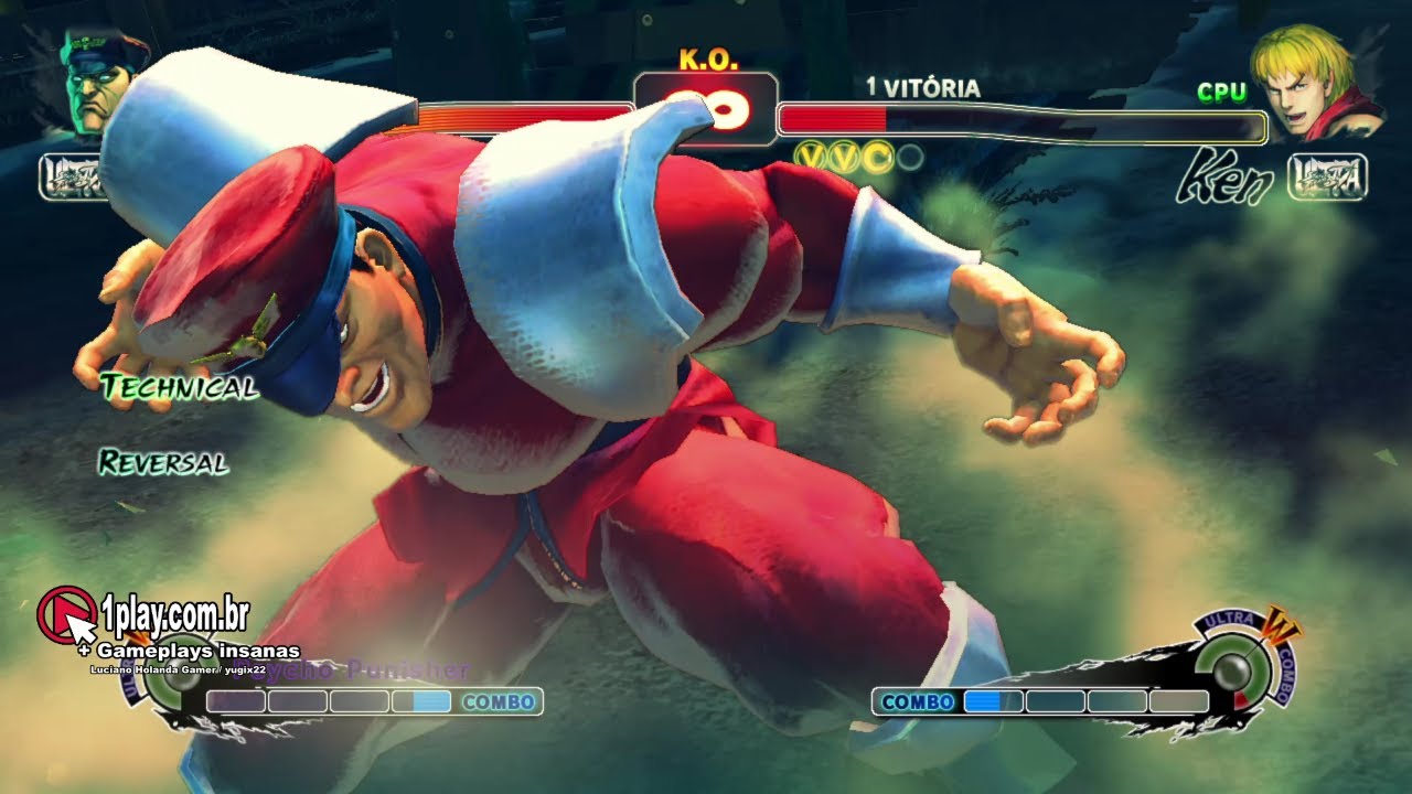 Ultra Street Fighter IV! BISON CHEFE INSANO VS. KEN TOPZERA MONSTRO! (SNOWY RAIL YARD STAGE) Europe!