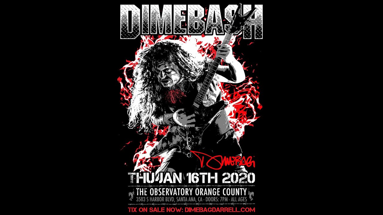 Dimebash 2020 - DRUM CAM Gene Hoglan COWBOYS FROM HELL Pantera Live in Santa Ana, California 1/16/20