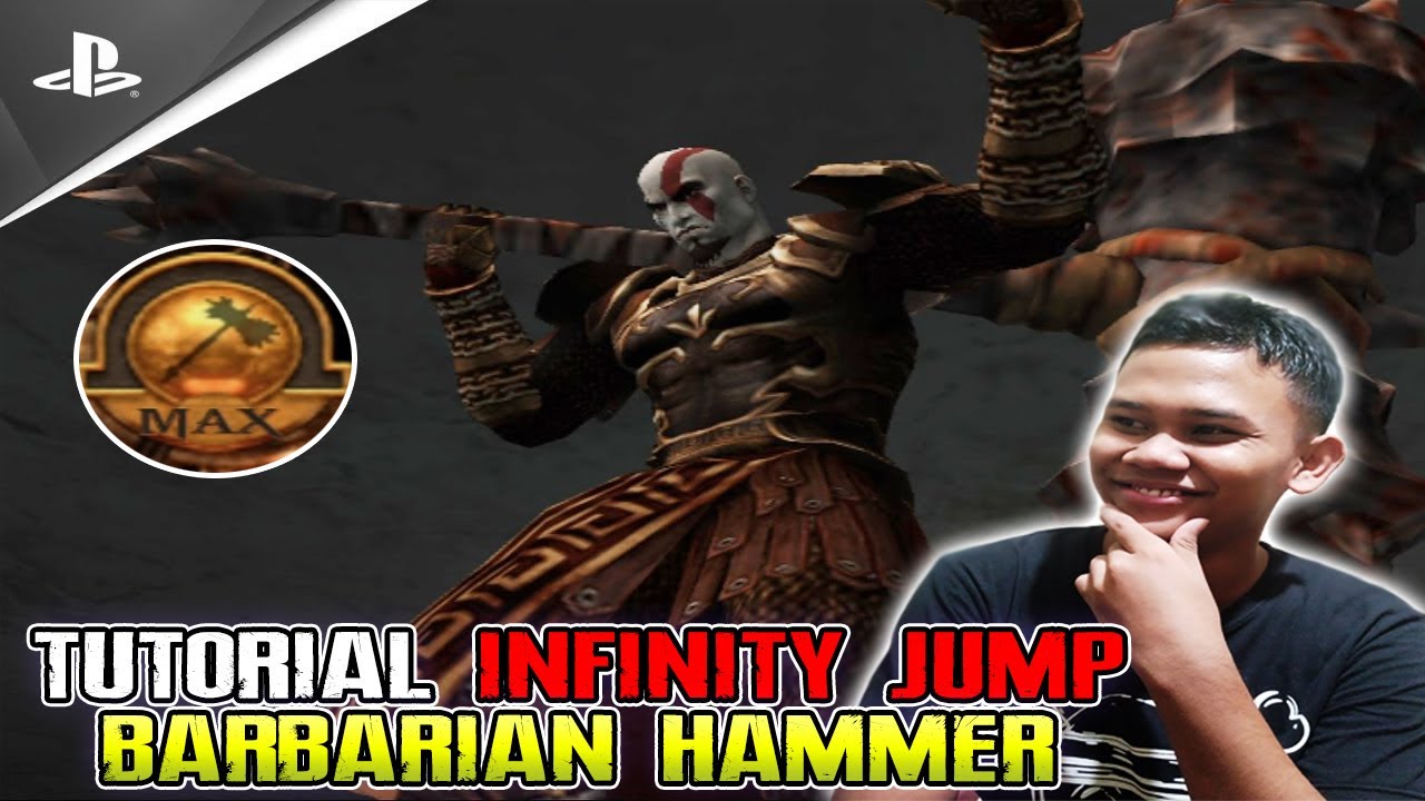 TUTORIAL INFINITY JUMP GOD OF WAR 2 WITH BARBARIAN HAMMER !! - God Of War 2 (PS2) !! #Tutorial