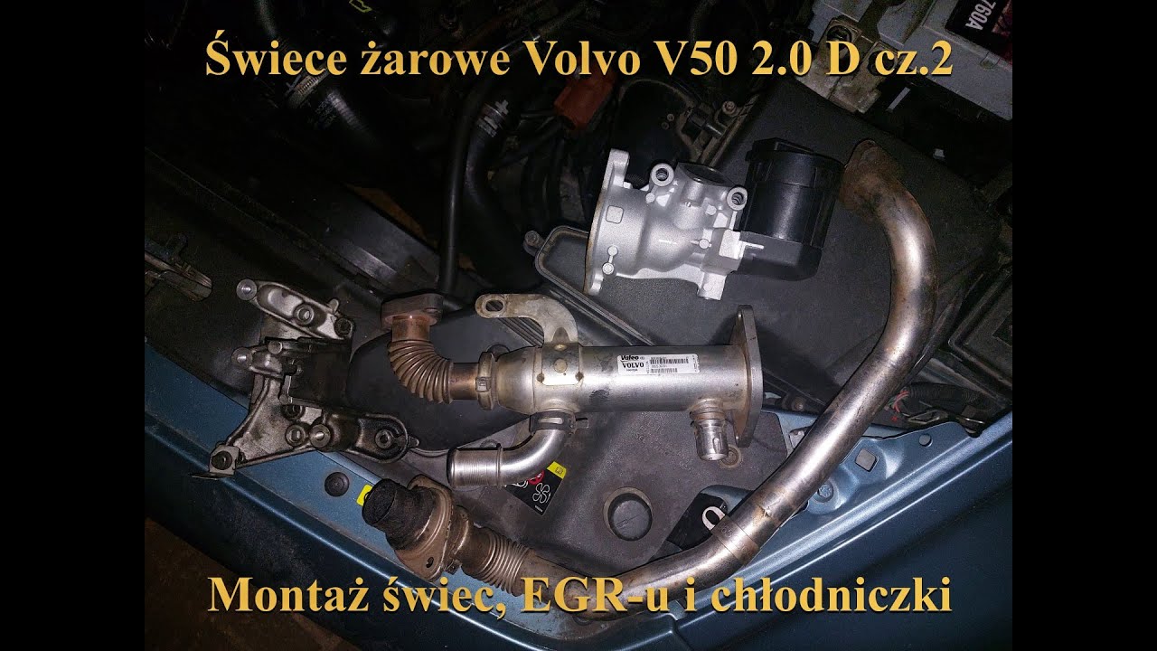 # 3 Wymiana świec żarowych Volvo V50 2.0D cz.2