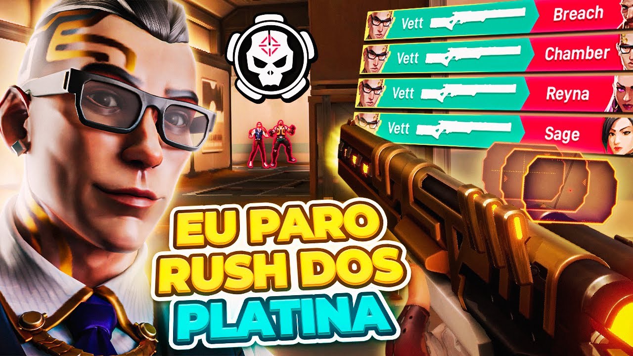 VETT e XEREKO no VALORANT! EU PARO RUSH DOS PLATINA!