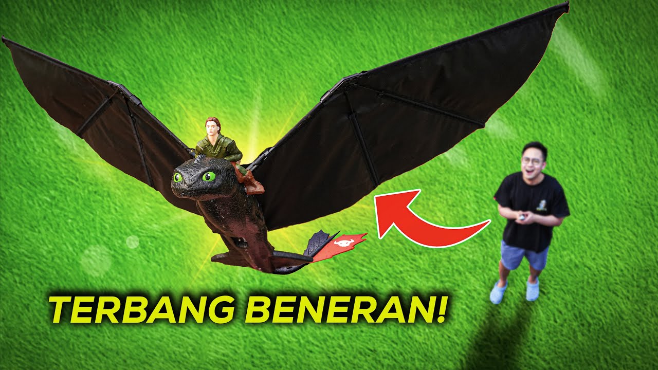 NYOBAIN RC TOOTHLESS YANG BISA TERBANG BENERAN!