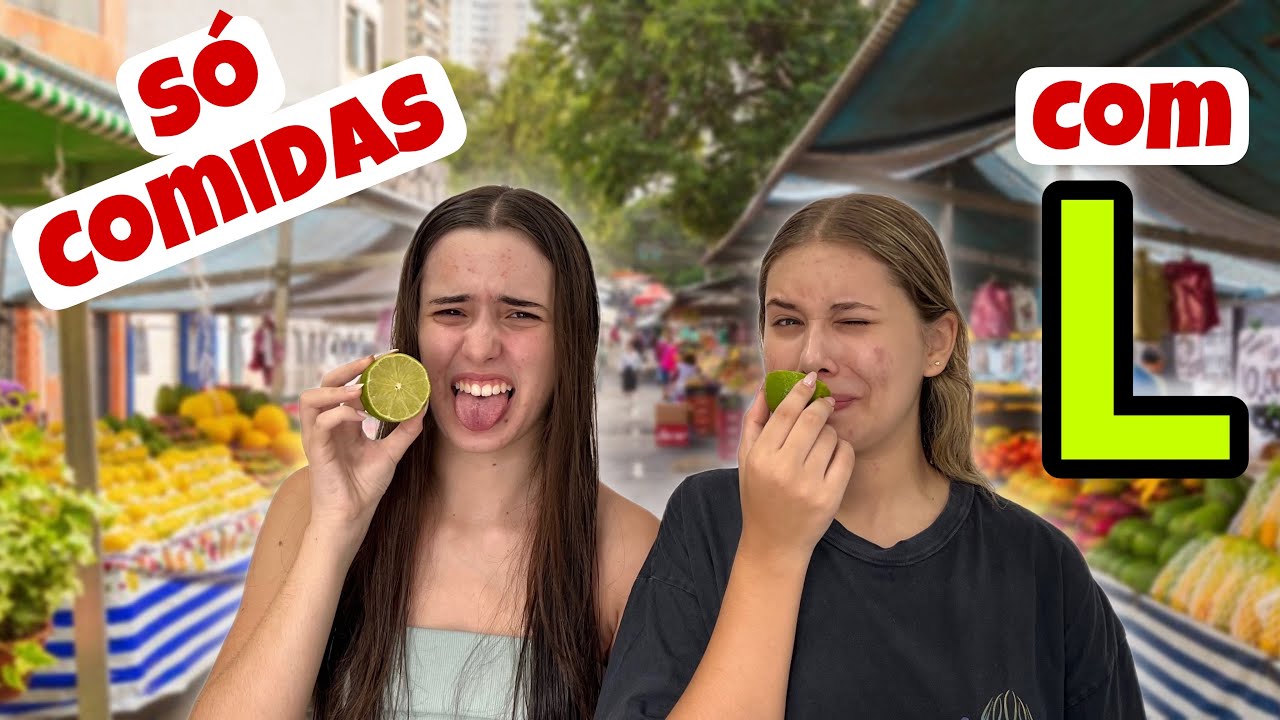 COMENDO TUDO COM A LETRA L POR UM DIA INTEIRO | Canal da Lívia