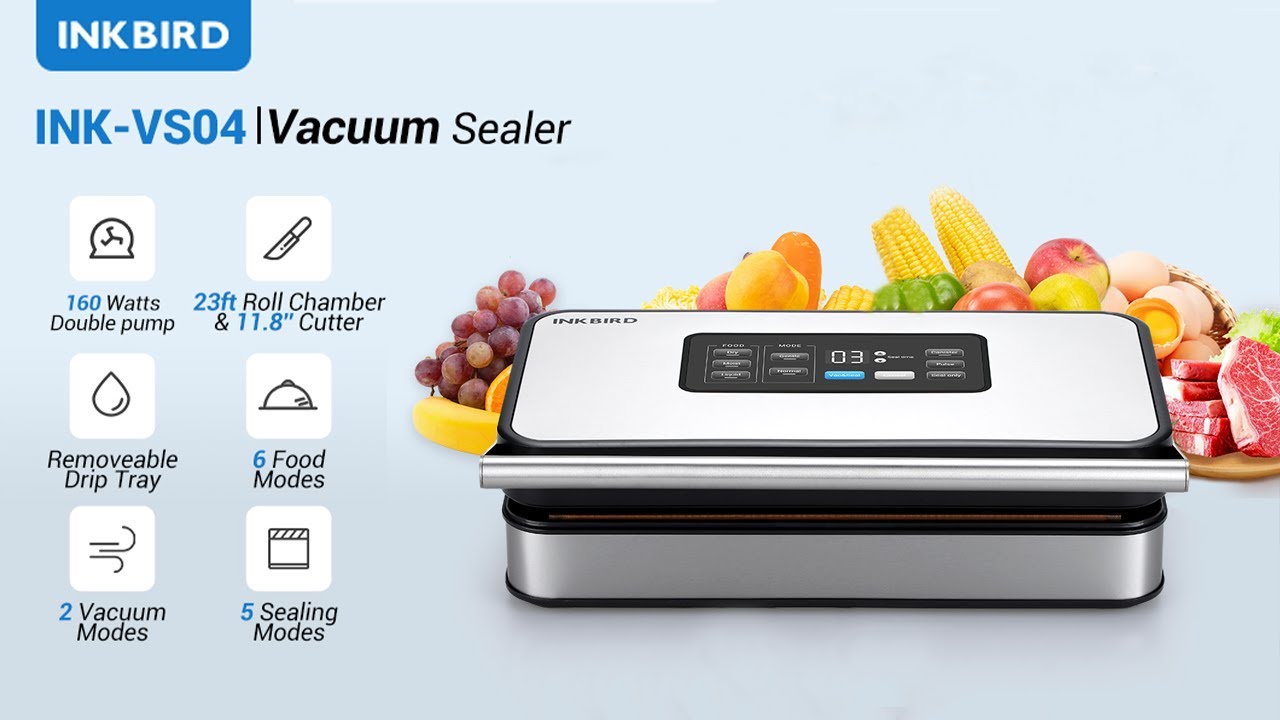 INKBIRD INK-VS04 Vacuum Sealer | The Best Method To Preserve Food