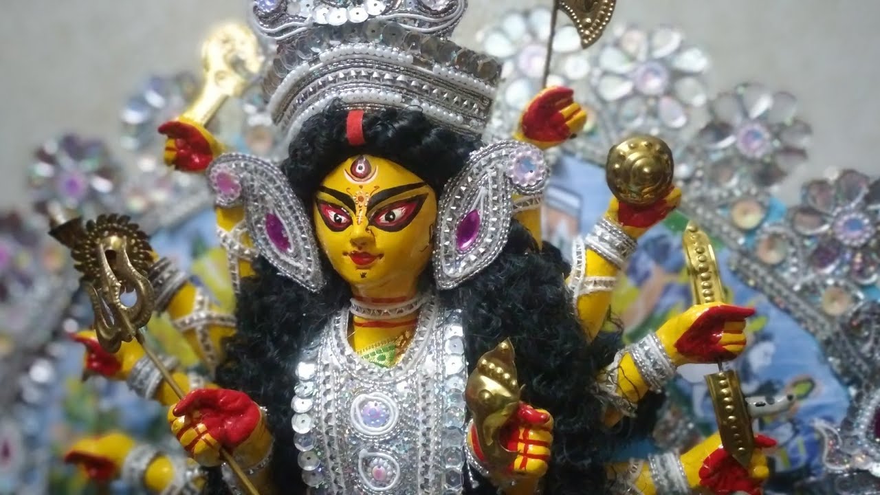 Maa durga idol made with clay(belur moth style)
