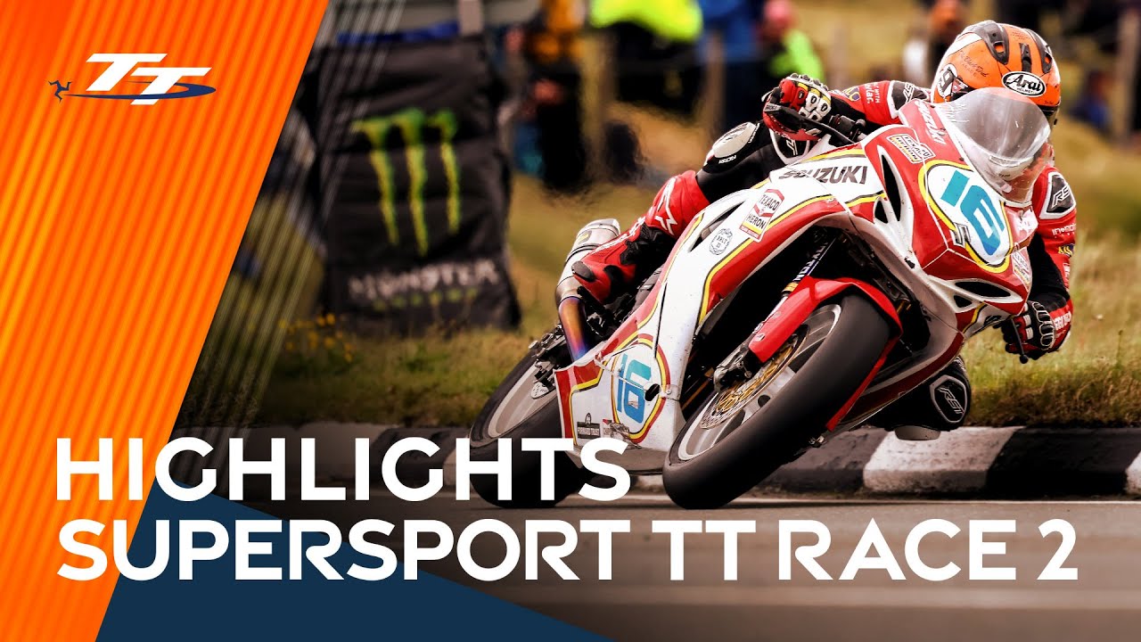 HIGHLIGHTS: Monster Energy Supersport TT Race 2 | 2025 Isle of Man TT Races