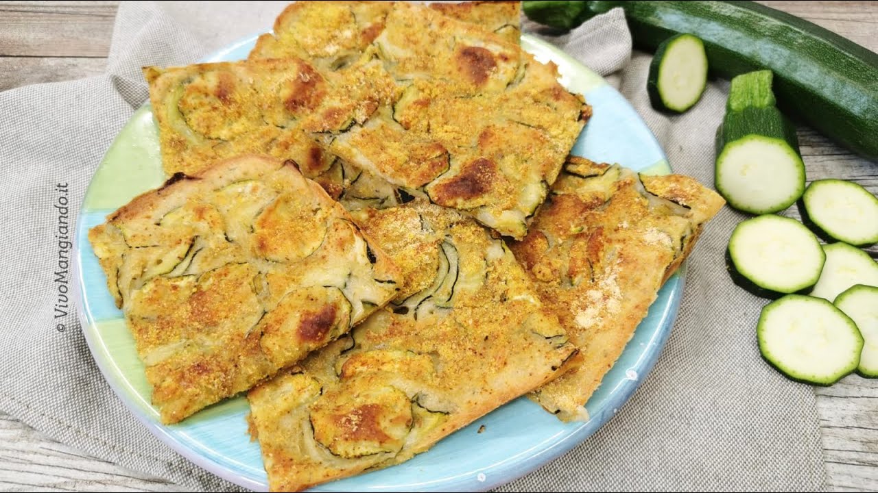 Schiacciata di zucchine senza lievitazione e super croccante!