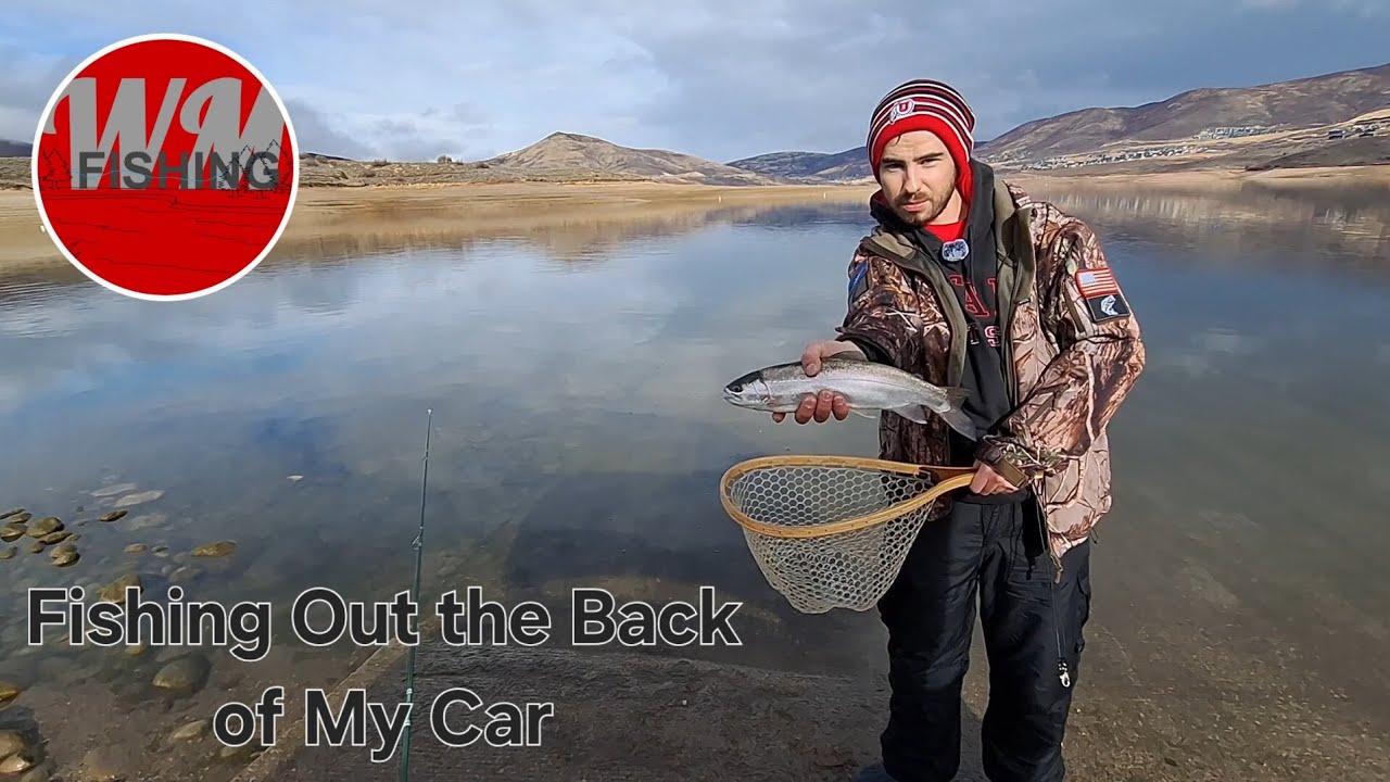 Fishing Out the Back of My Car