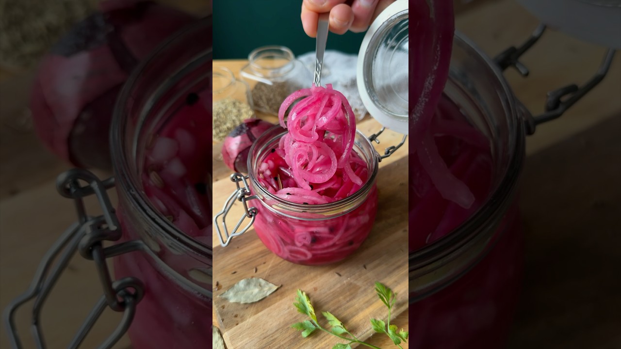 🧅 Selbst Zwiebeln einlegen, so werden sie richtig gut!
