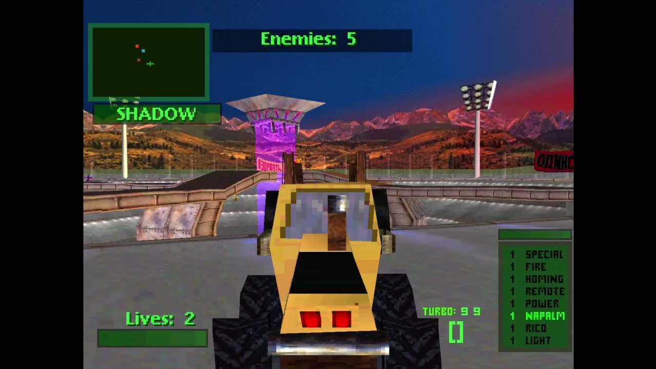 Twisted Metal 2 / Tournament: Mr. Slam (Infinite Weapons, Homing Napalm)