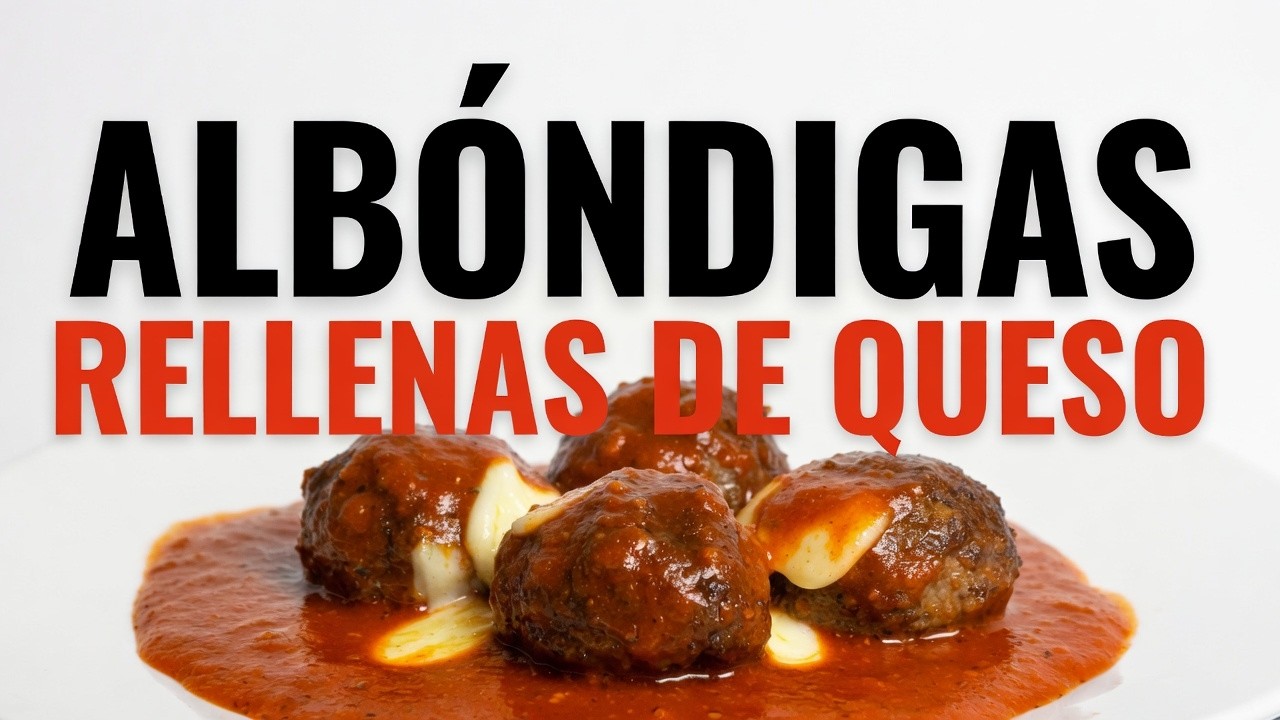 ALBÓNDIGAS RELLENAS DE QUESO: La receta definitiva para un DESAYUNO o cena que te ahorra dinero.