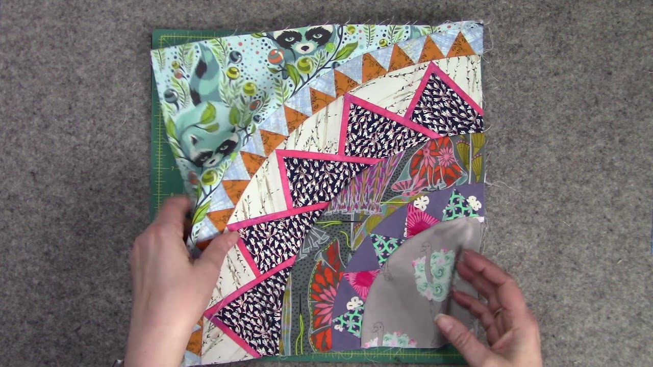 Mixing Print Fabrics for a New York Beauty Quilt Block