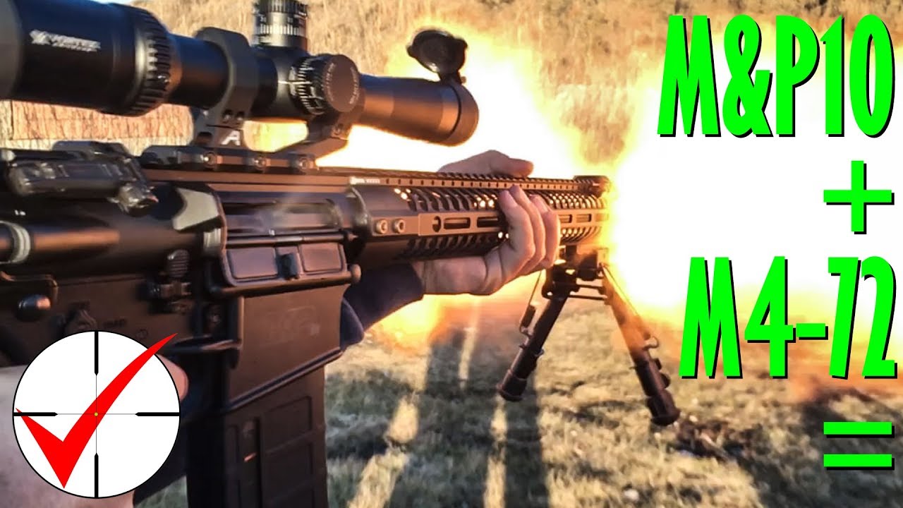M&P10 + M4-72 Slow Motion Muzzle Blast