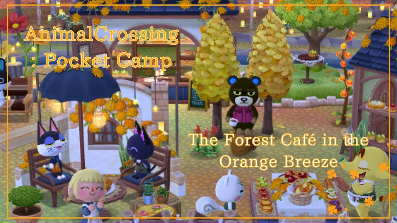 【ポケ森】The Forest Café in the Orange Breeze-オレンジの風に包まれた森のカフェ-