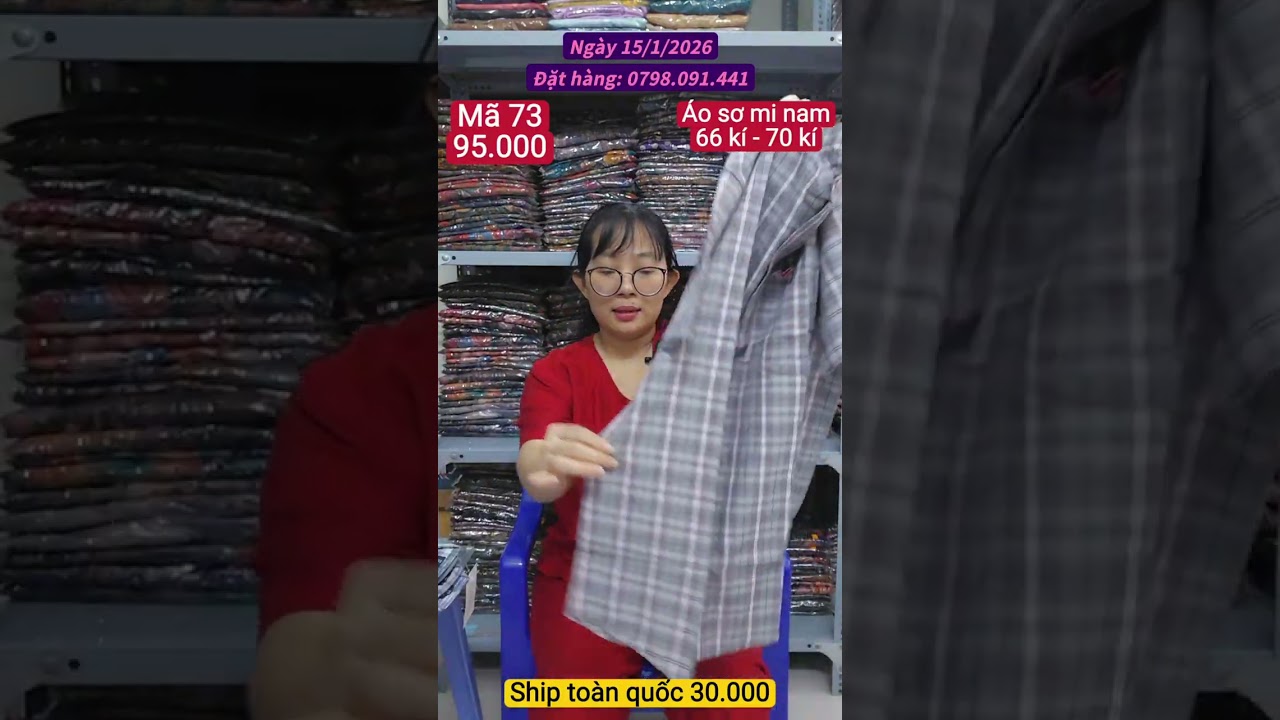 《15/1/2026》 Áo sơ mi nam 95.000